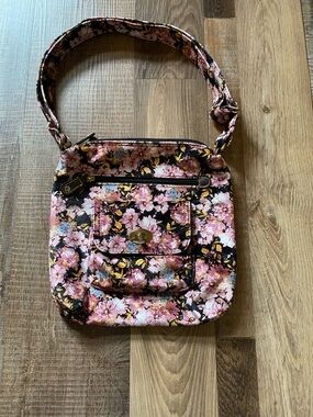 Source Unknown Pink Floral Crossbody Bag